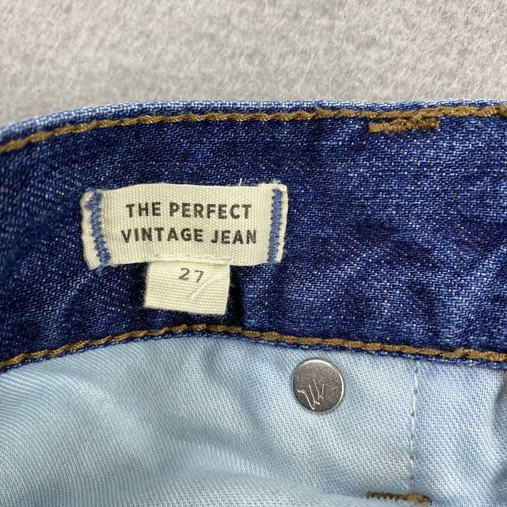 Madewell Blue Denim Ankle Jeans with Black Side Stripes - Picture 6 of 13